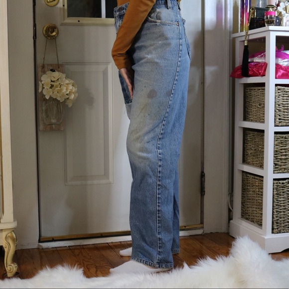 Vintage Patchwork High-Waisted Levi Jeans - Picture 4 of 7